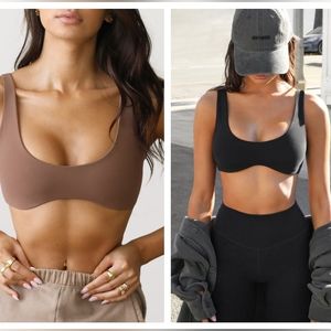 Joah Brown Brown and Black Bras